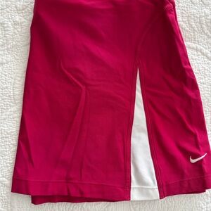 Nike Burgundy Athletic Skirt with White Accent
